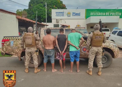 Três procurados da Justiça foram presos na zona rural de Luzilândia