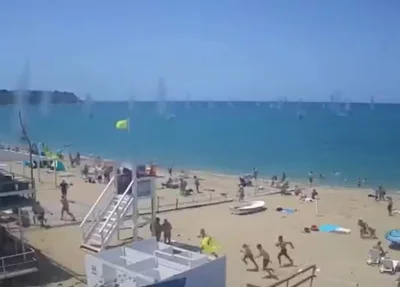 Ucrânia ataca praia na Rússia
