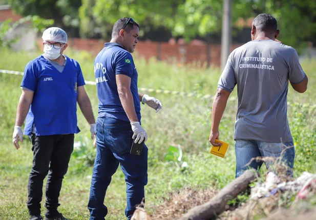 Uma perícia foi realizada no local