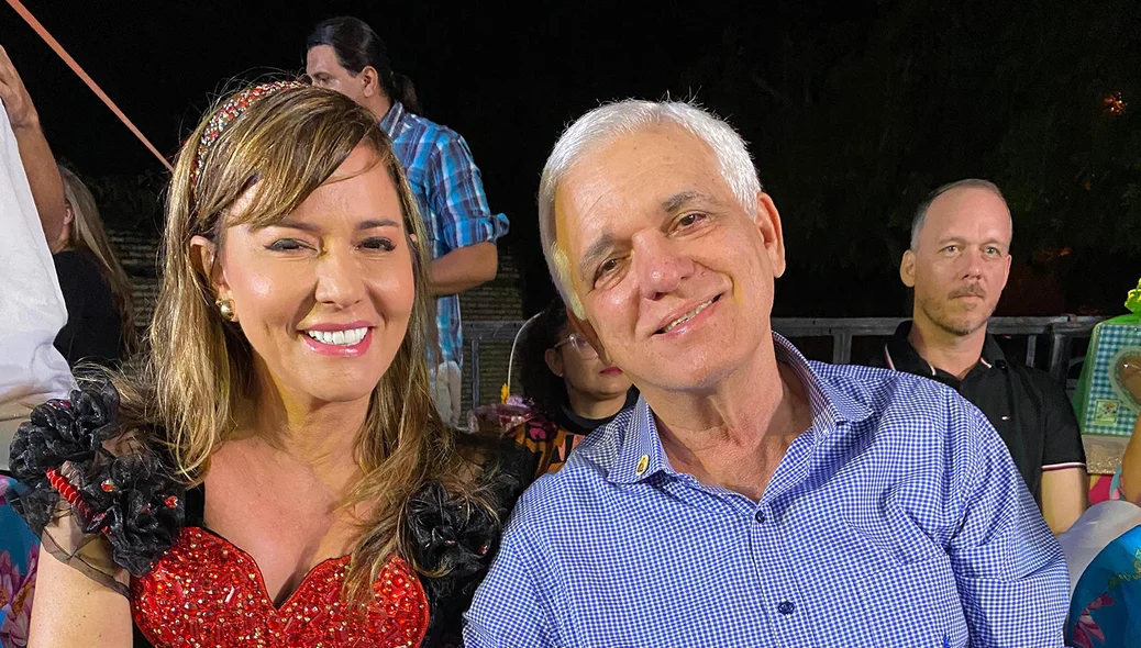 Vice-governador do estado do Piauí, Themístocles Filho, a prefeita de Esperantina, Ivanária Sampaio