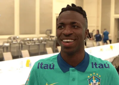 Vini Jr se apresentou à Seleção Brasileira