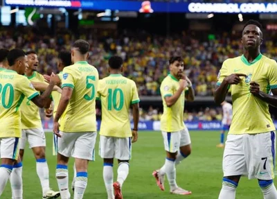 Vinicius Jr foi decisivo e marcou dois gols na vitória brasileira