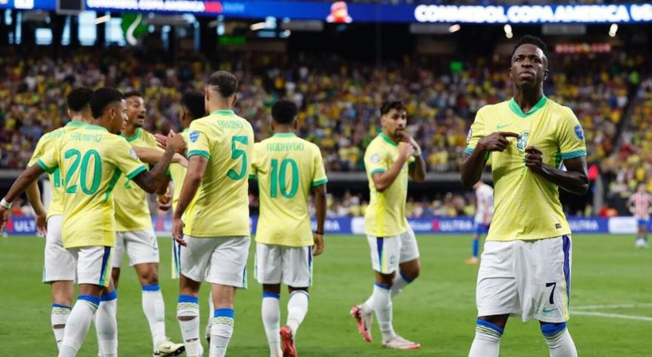 Vinicius Jr foi decisivo e marcou dois gols na vitória brasileira