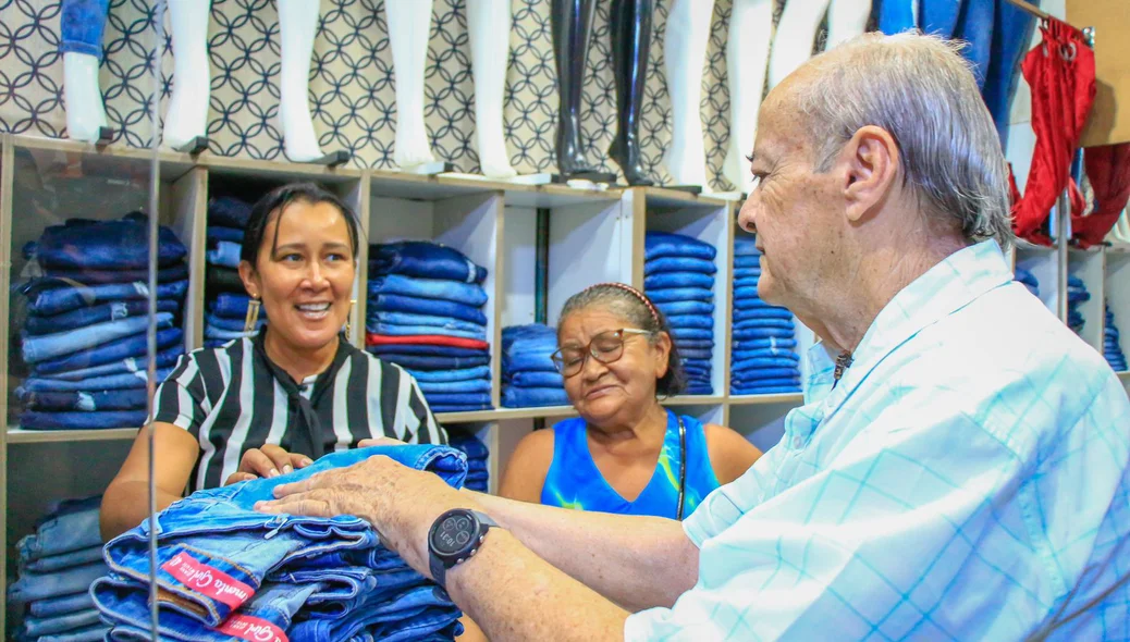 Visita aconteceu na manhã desta terça no Shopping da Cidade