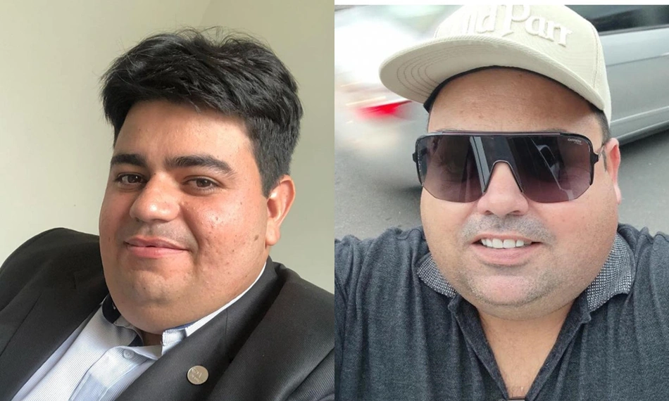 Advogado Guilherme Braga e empresário Nubor Castro