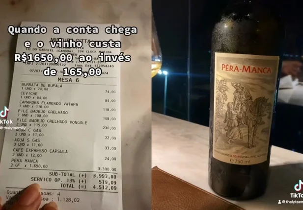 Amigos confundem preço de vinho e pagam conta de R$ 4,5 mil