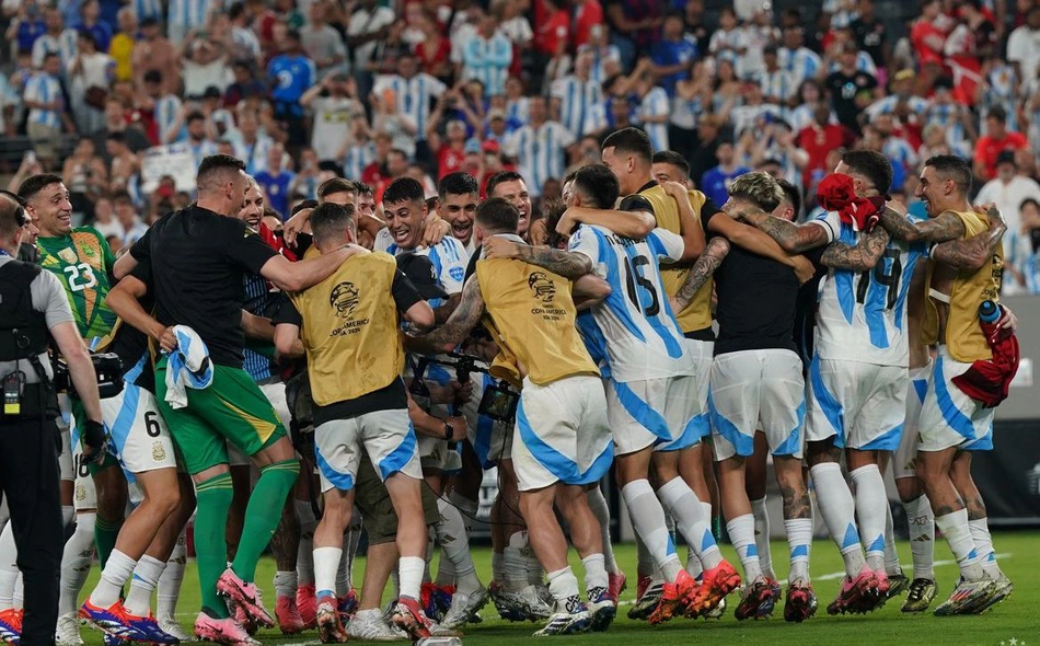 Argentina comemora classificação para final da Copa América