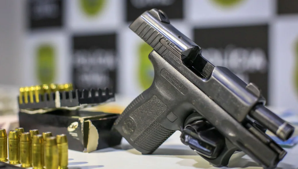 Arma apreendida durante operação
