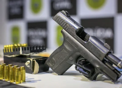 Arma apreendida durante operação