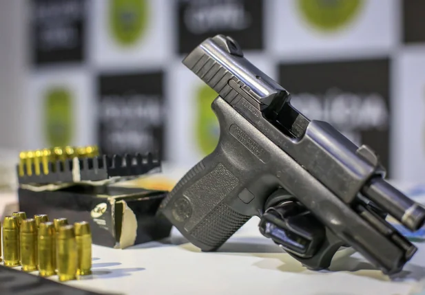 Arma apreendida durante operação