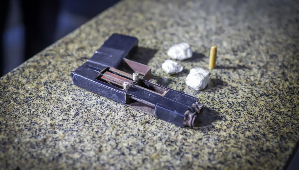 Arma de fogo de fabricação caseira apreendida