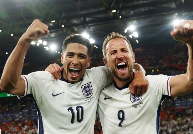 Bellingham e Kane comemoram vaga na final da Eurocopa
