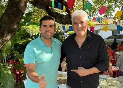 Bruno Vilarinho ao lado de Ronney Lustosa