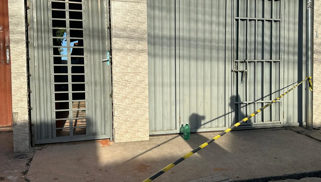 Casa no bairro Nova Brasília onde o crime ocorreu