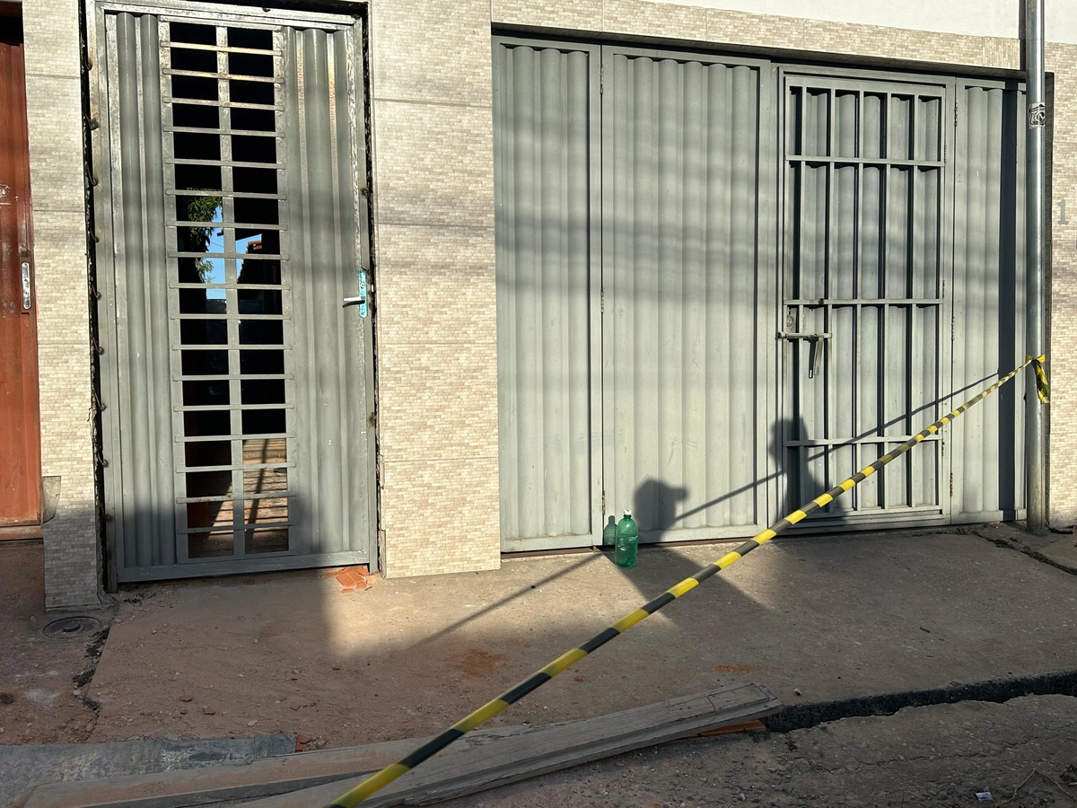 Casa no bairro Nova Brasília onde o crime ocorreu