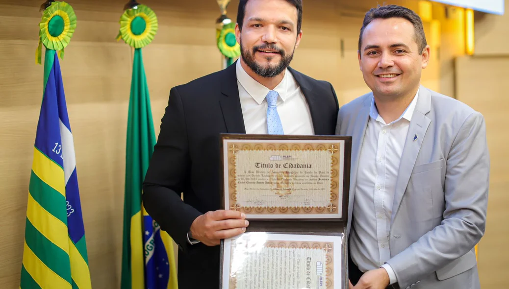 Delegado Eduardo Aquino e delegado Charles Pessoa