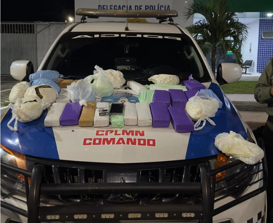 Droga apreendida pela PM em Parnaíba