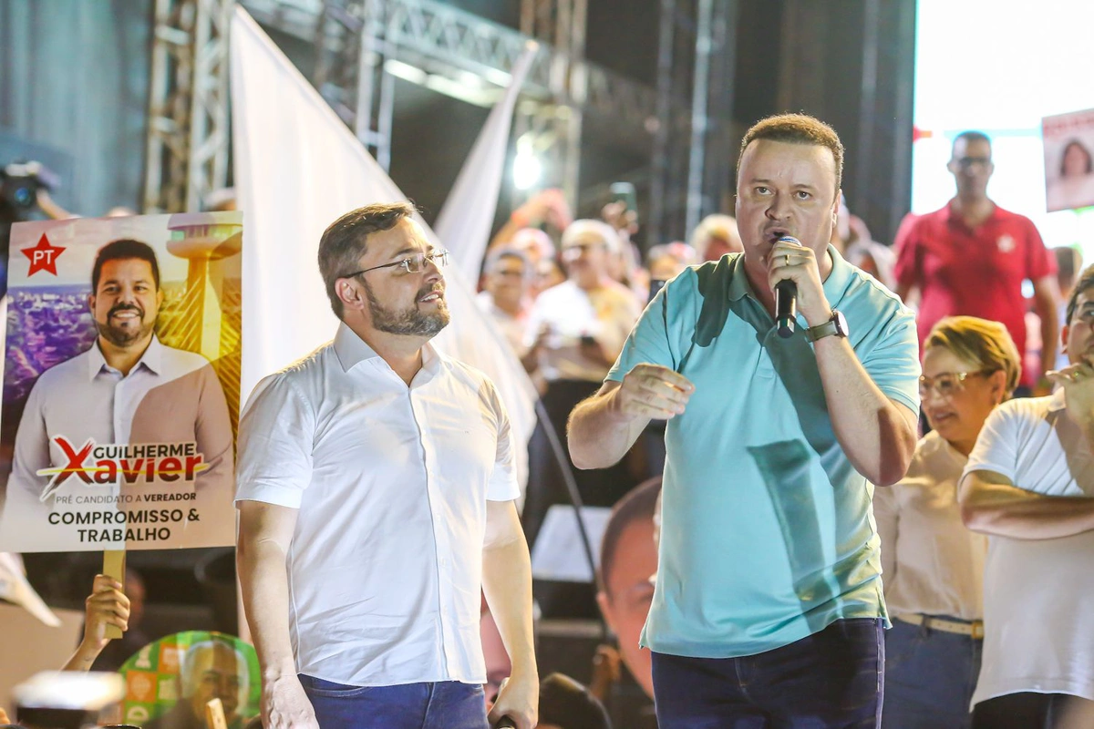 Fábio Novo e Paulo Mácio, candidatos a prefeito e vice