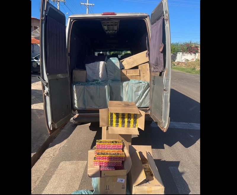 Foram apreendidos 29 mil maços de cigarro