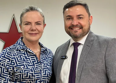 Gleisi Hoffmann e Fábio Novo
