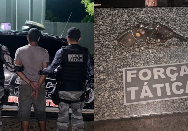 Homem foi preso com arma de fogo em Piripiri