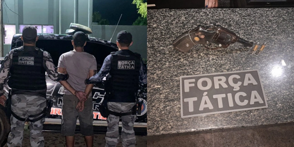 Homem foi preso com arma de fogo em Piripiri