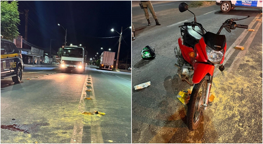 Idosa é atropelada na BR 343 em Picos