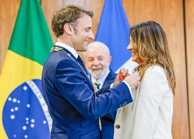Janja e Macron