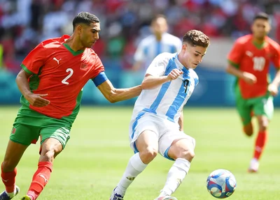 Jogo entre Argentina e Marrocos