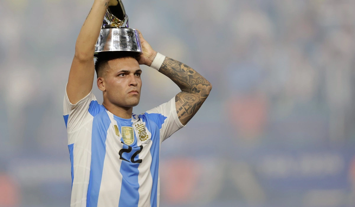 Lautaro Martínez fez o gol do título da Argentina