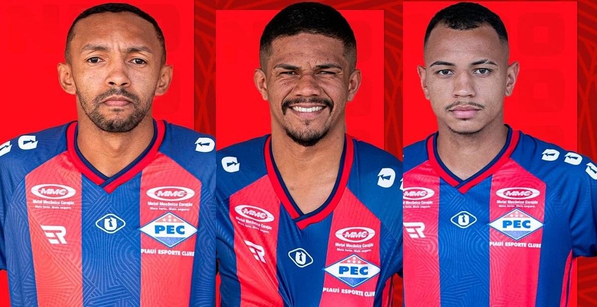 Leandro Cabecinha, Naílson e Tiaguinho, reforços do Piauí para a Série B