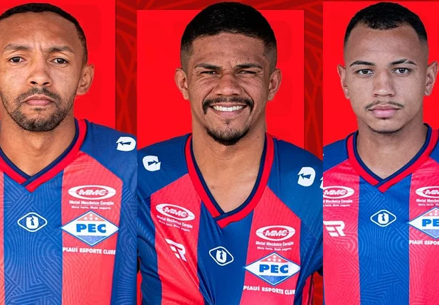 Leandro Cabecinha, Naílson e Tiaguinho, reforços do Piauí para a Série B