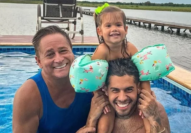 Leonardo, Zé Felipe e Maria Alice
