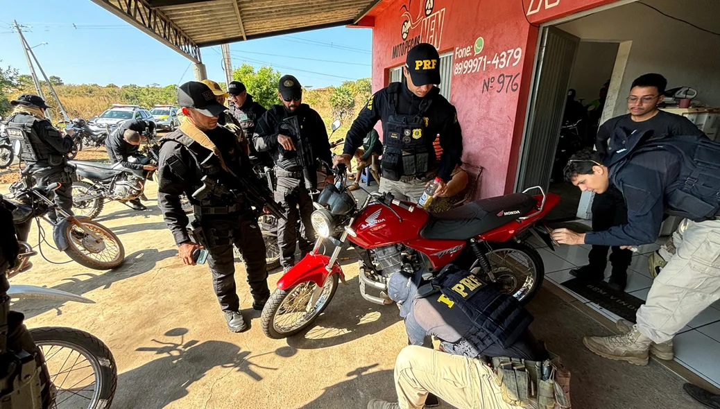Motos adulteradas foram encontradas