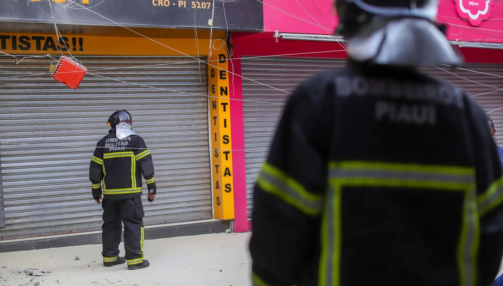O incêndio não atingiu o interior da clínica
