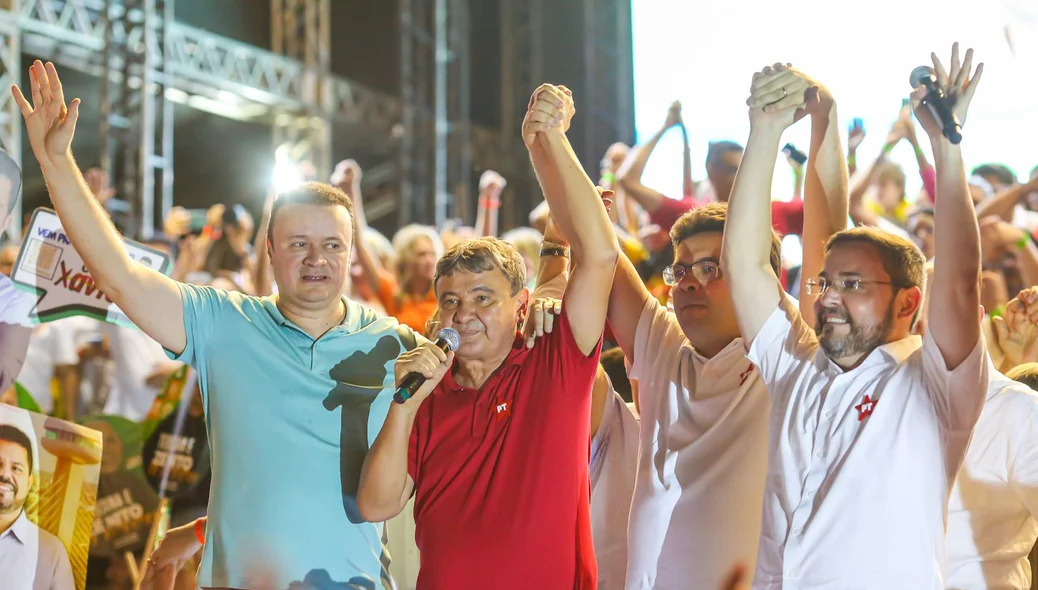 Paulo Márcio, Wellington Dias, Rafael Fonteles e Fábio Novo