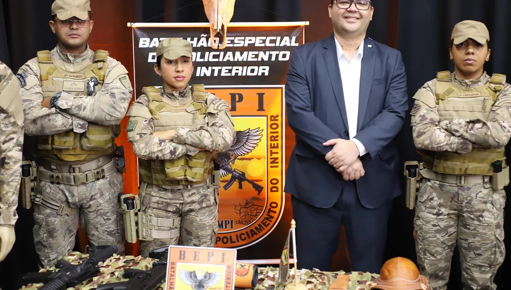 Policiais militares participaram do evento