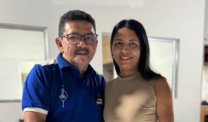 Prefeito Tim Medeiros e Eroneide
