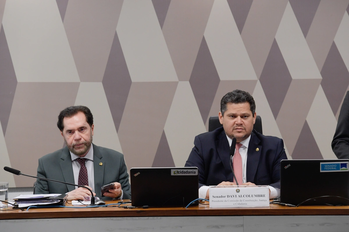 Presidente da CCJ, senador Davi Alcolumbre (União Brasil-AP)