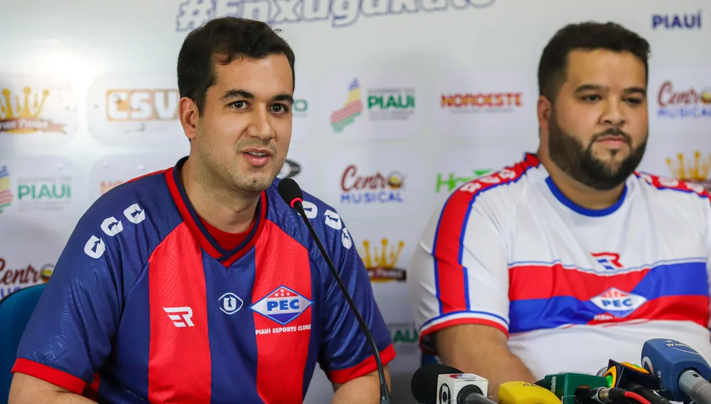 Presidente do PEC, Jakson Nogueria e Gerente de Futebol, Arias Marinho
