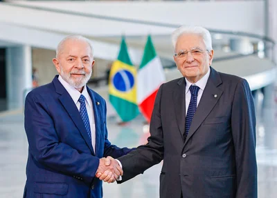 Presidente Lula e o presidente italiano Sergio Mattarella