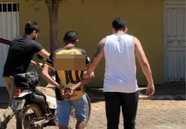 Prisão do suspeito de estupro realizada nesse domingo em Queimada Nova