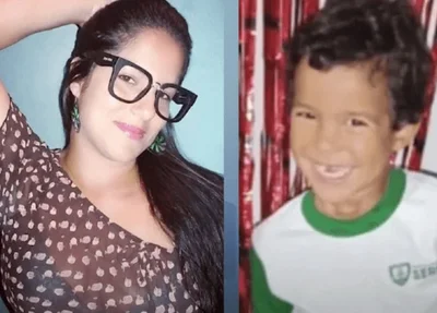 Priscila dos Santos Deambrósio, de 36 anos, e seu filho, Higor Gabriel, de apenas 4 anos
