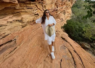 Regina Casé no Parque Serra da Capivara
