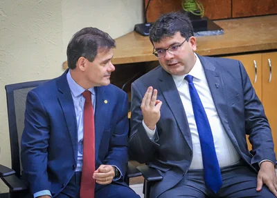 Severo Eulálio e Rafael Fonteles durante solenidade