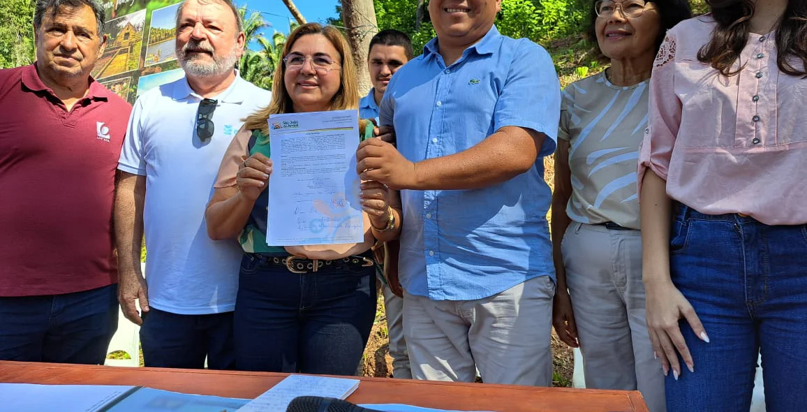 Solenidade de assinatura da ordem de serviço