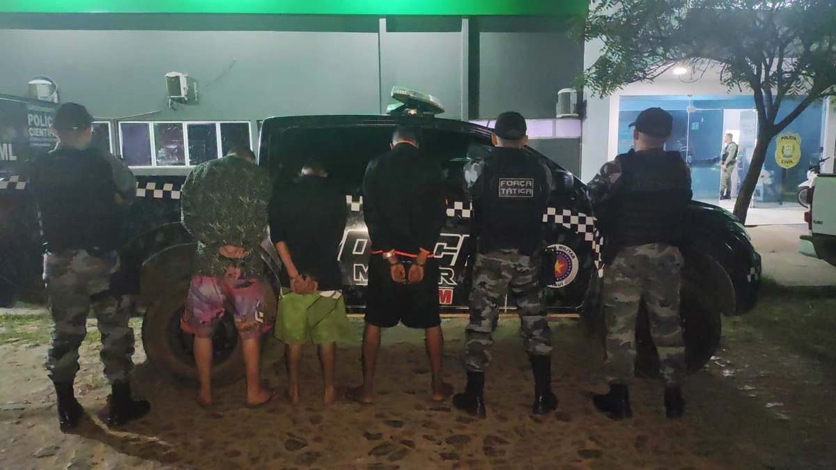 Três pessoas são presas por tráfico de drogas em Piripiri