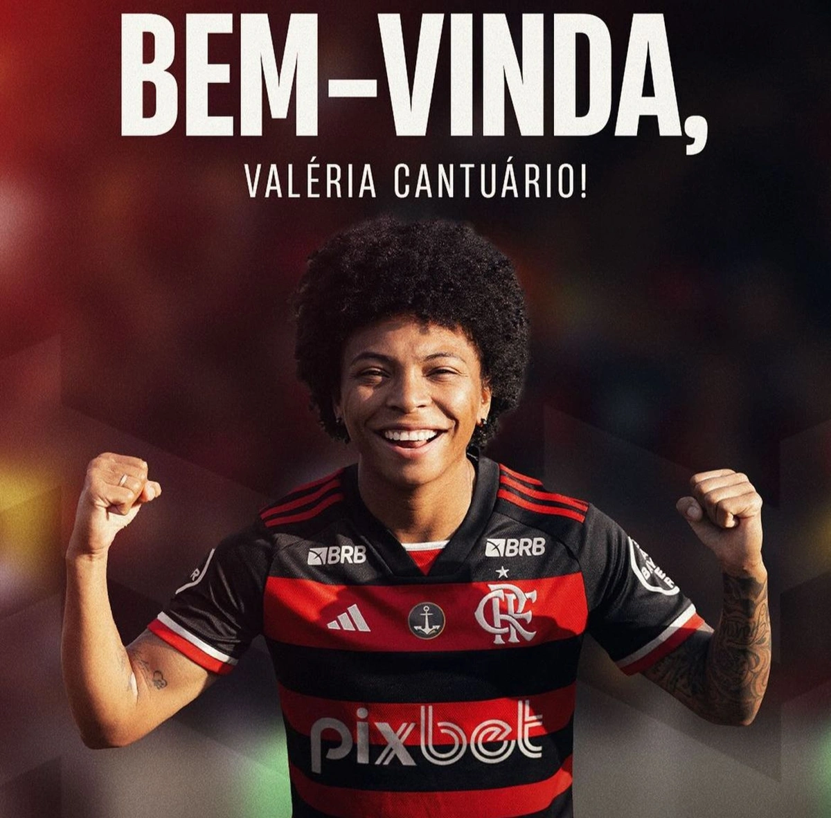 Valéria Cantuário é anunciada no Flamengo