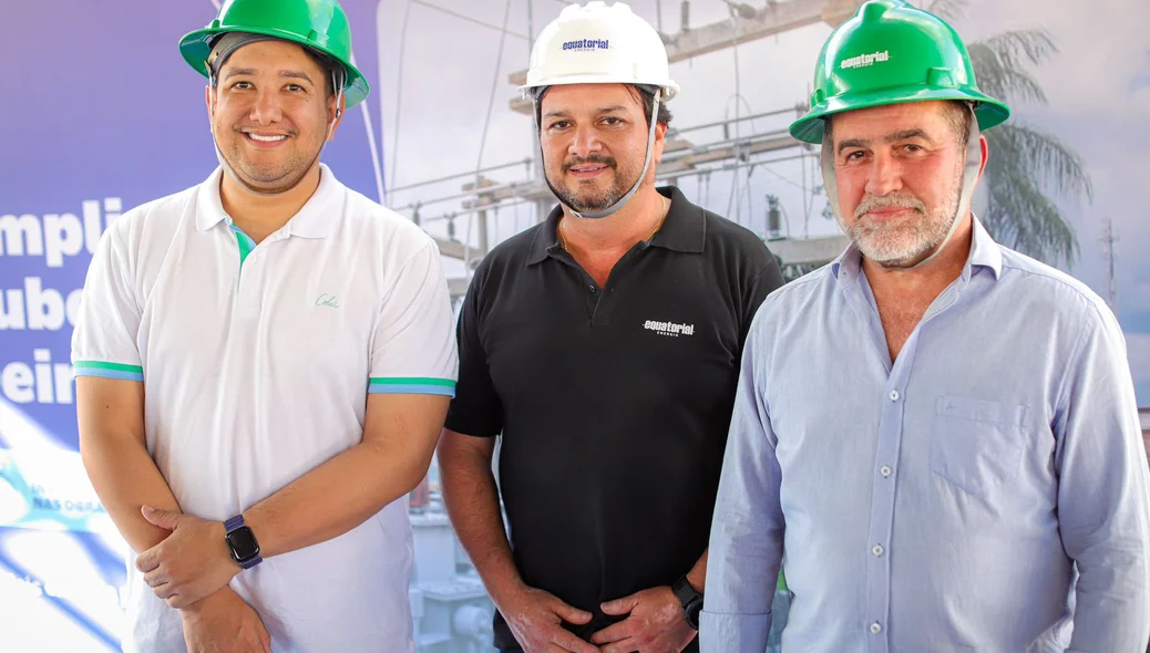 Zé Neto ao lado do Humberto Soares Filho e Prefeito de Oeiras , Zé Raimundo