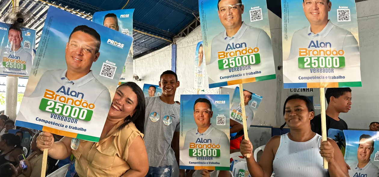 Apoiadoras do vereador Alan Brandão